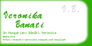 veronika banati business card